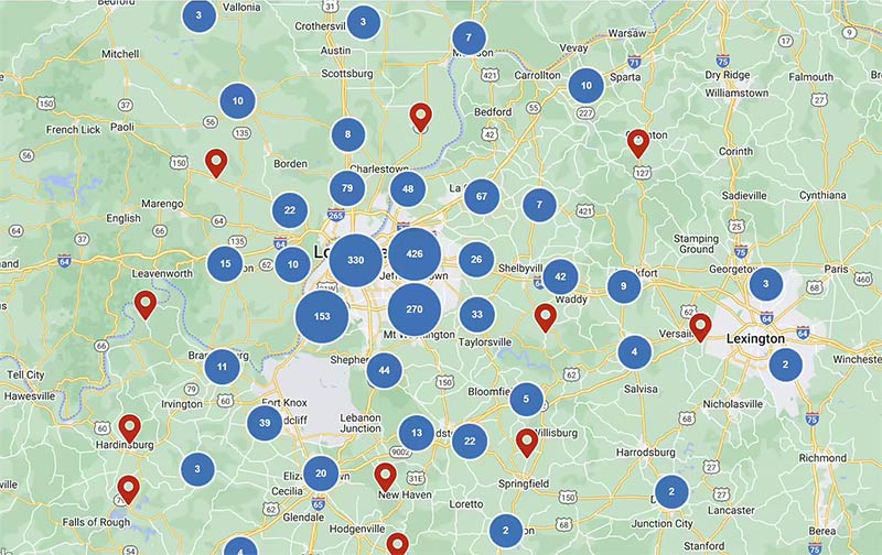 Louisville Map