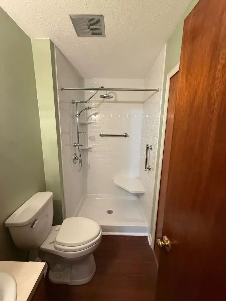 Walk-in Shower installed by Windows Plus in Taylorsville, KY
